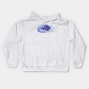 Snail Playing Spray Kids Hoodie